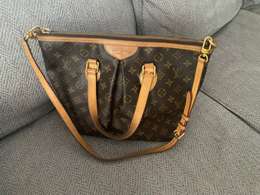 Louis Vuitton Palermo Shoulder Bag PM Brown Monogram