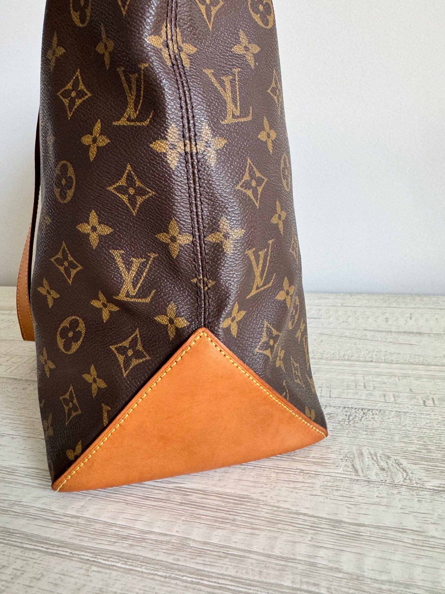 Louis Vuitton Cabas Mezzo Brown Monogram Shoulder Bag