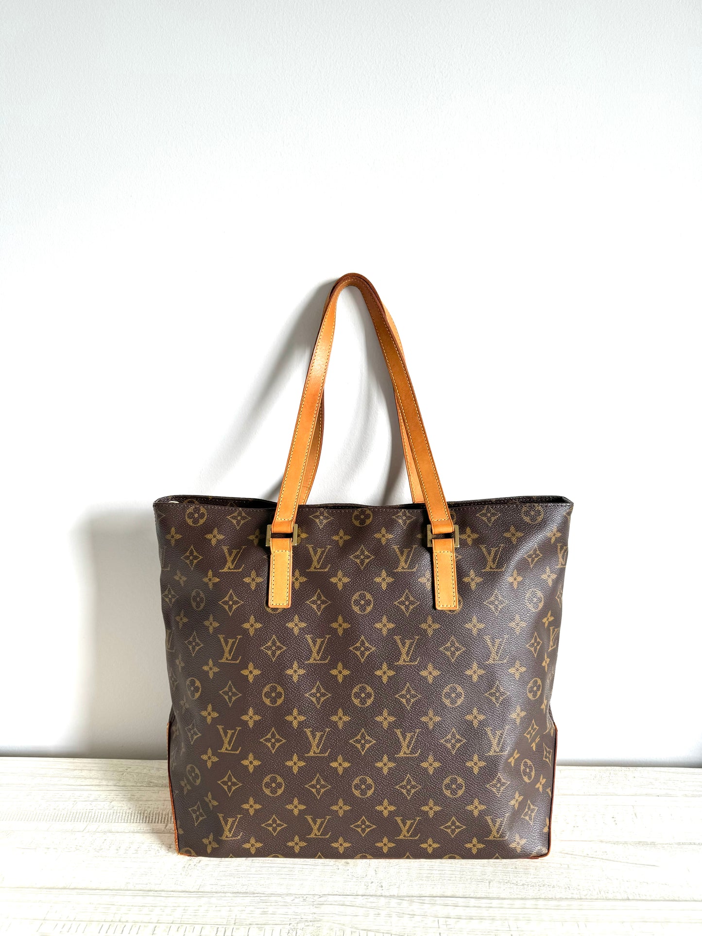 Louis Vuitton Cabas Mezzo Brown Monogram Shoulder Bag