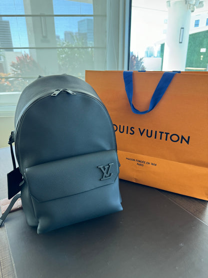 Louis Vuitton Takeoff Backpack Grained Calfskin Aerogram