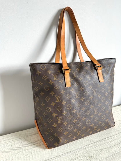 Louis Vuitton Cabas Mezzo Brown Monogram Shoulder Bag