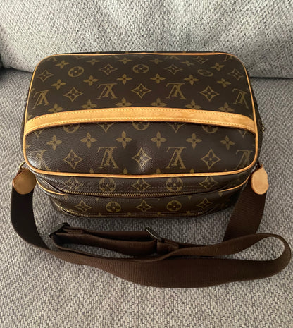 Louis Vuitton Reporter PM Messenger Crossbody Bag Brown Monogram