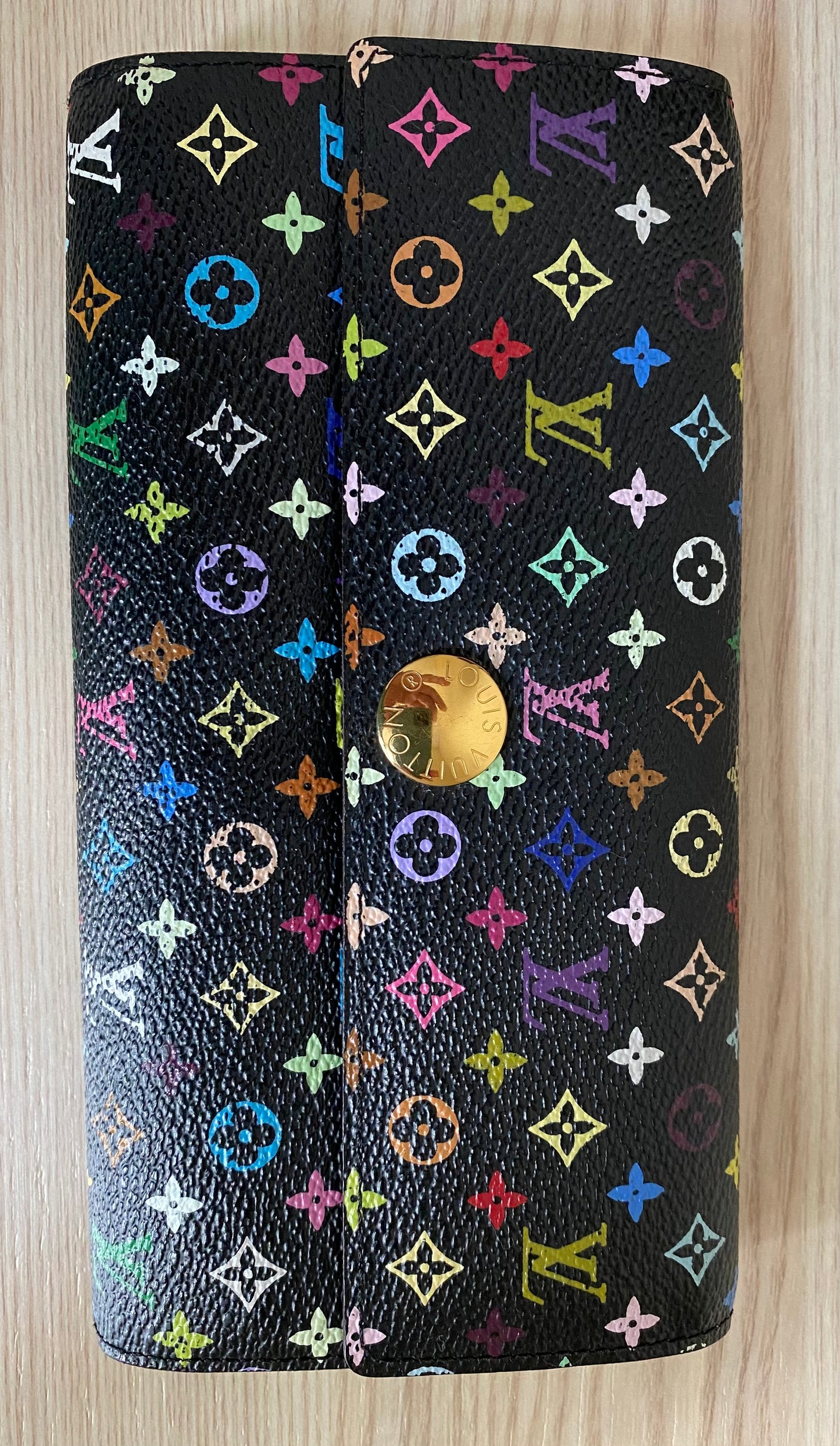 Louis Vuitton Monogram Multicolor Portefeuille Sarah BK Pistache Wallet