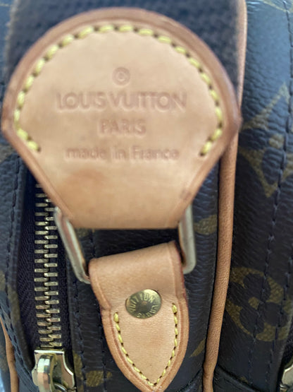 Louis Vuitton Reporter PM Crossbody Messenger Bag Brown Monogram Canvas