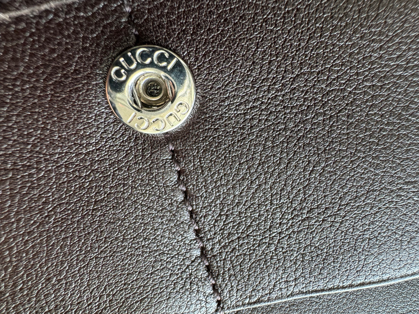 Gucci Leather Micro GG Guccissima Long Bifold Wallet