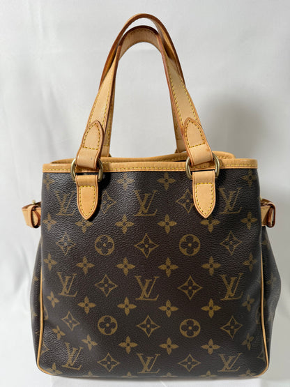 Louis Vuitton Batignolles Handbag Tote Monogram Canvas Small