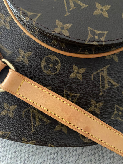 Louis Vuitton Ellipse GM Shoulder Bag Brown Canvas