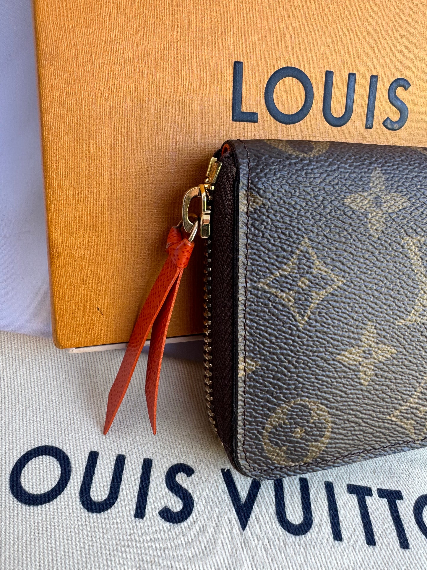 Louis Vuitton Clémence Portefeiulle Wallet Long Brown Monogram Canvas