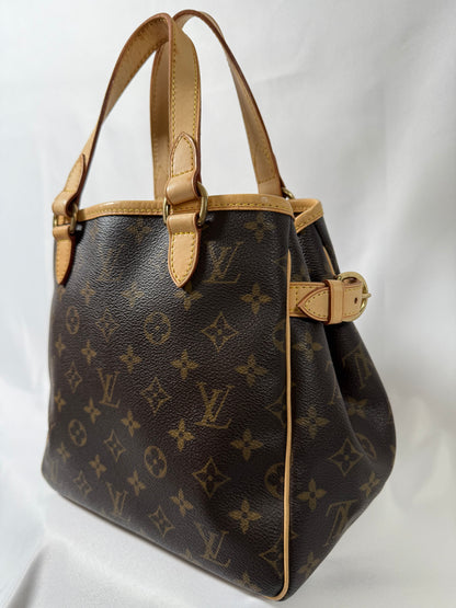 Louis Vuitton Batignolles Handbag Tote Monogram Canvas Small