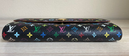 Louis Vuitton Monogram Multicolor Portefeuille Sarah BK Pistache Wallet