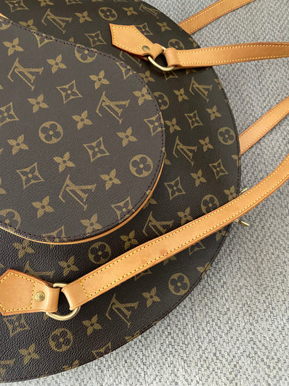 Louis Vuitton Ellipse GM Shoulder Bag Brown Canvas