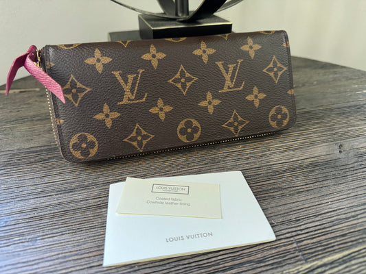 Louis Vuitton Clémence Monogram Women's Wallet - Fuchsia M60742