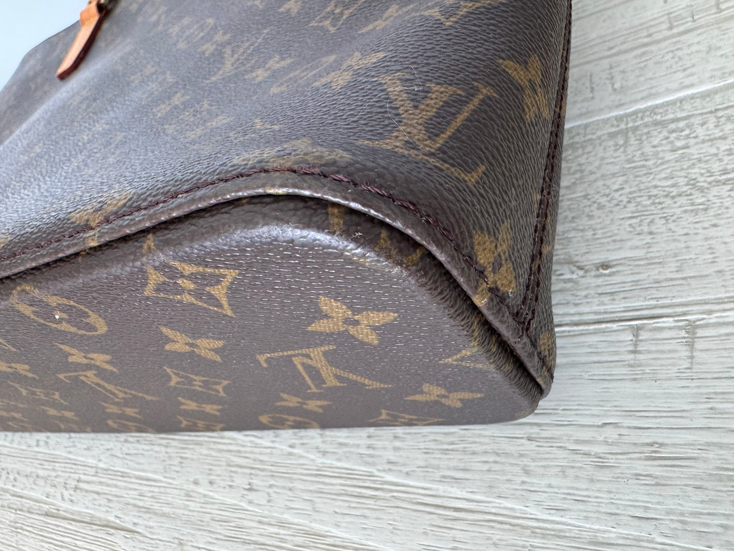 Louis Vuitton LV Luco Brown Monogram Canvas & Leather Tote Bag