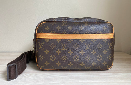 Louis Vuitton LV Reporter PM Crossbody Messenger Bag Brown Monogram