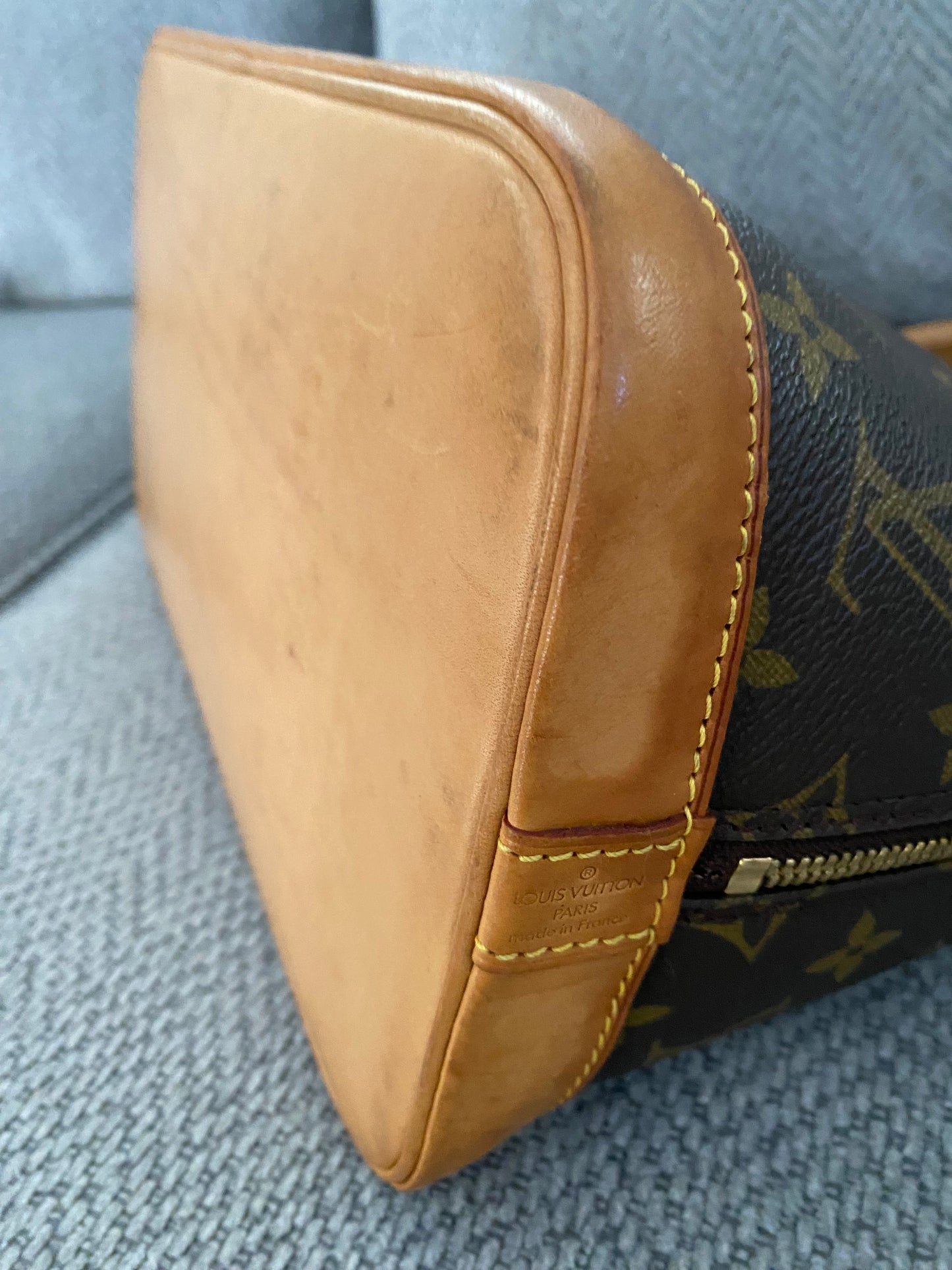 Louis Vuitton Alma Shoulder Bag PM Brown Canvas/Leather