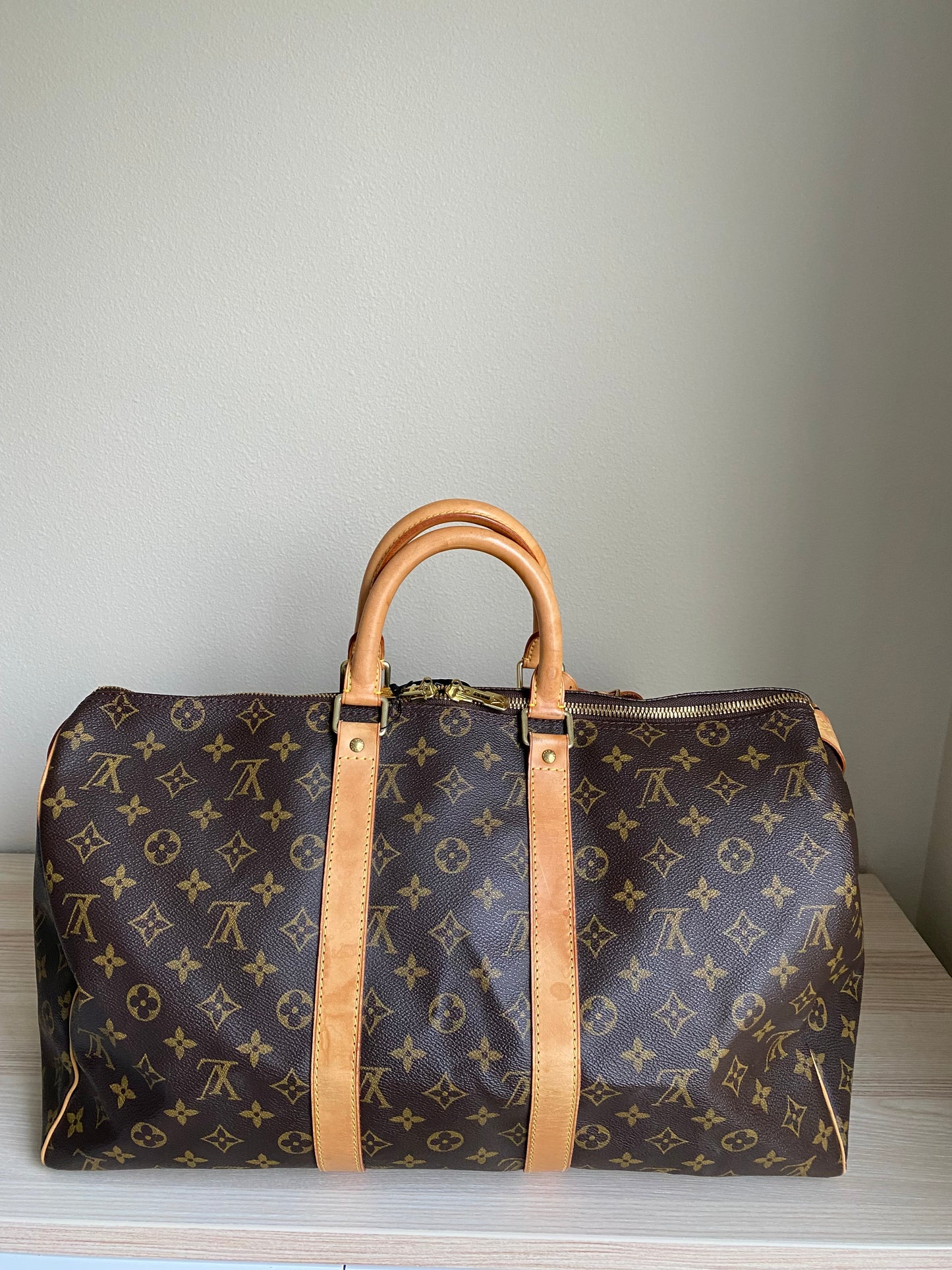 LOUIS VUITTON KEEPALL 45 DUFFLE HANDBAG MONOGRAM