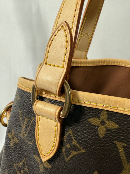 Louis Vuitton Batignolles Handbag Tote Monogram Canvas Small