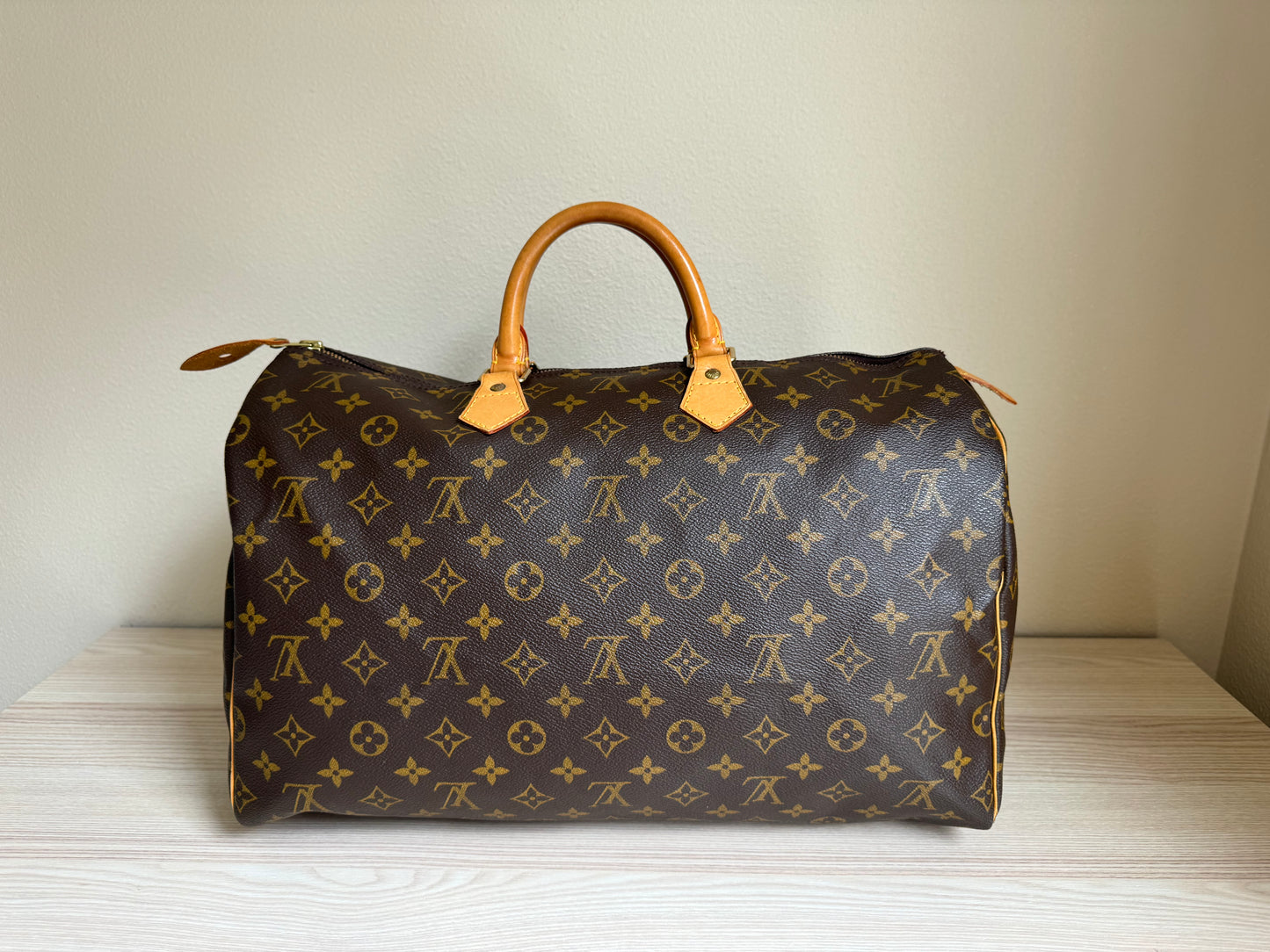 Louis Vuitton LV Speedy 40 Duffle Bag Brown Monogram Canvas