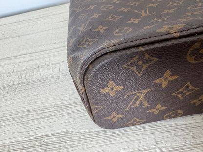 Louis Vuitton LV Luco Brown Monogram Canvas & Leather Tote Bag