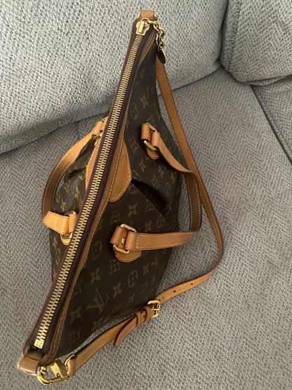 Louis Vuitton Palermo Shoulder Bag PM Brown Monogram