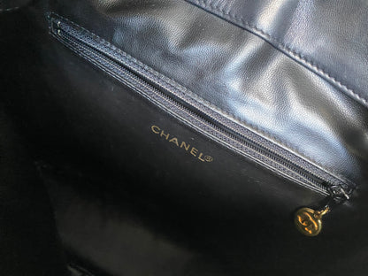 CHANEL Quilted Classic Vintage CC Encircled Lambskin Backpack 24K GOLD Hardware